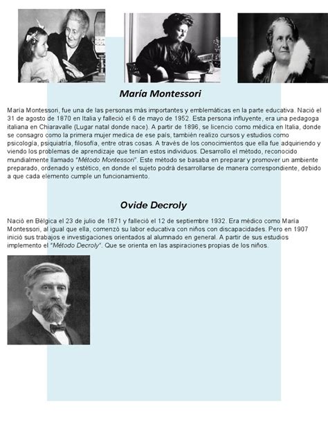 Maria Montessori Y Decroly Pdf