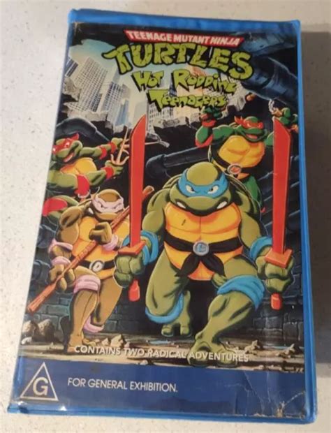 TEENAGE MUTANT NINJA Turtles Hot Rodding Teenagers VHS Pal Big Clamshell 44 99 PicClick AU