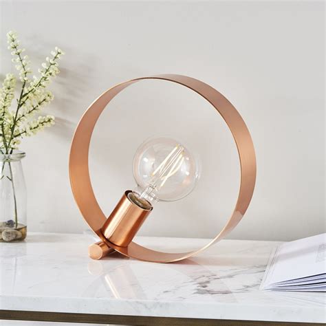 Brushed Copper Lamp