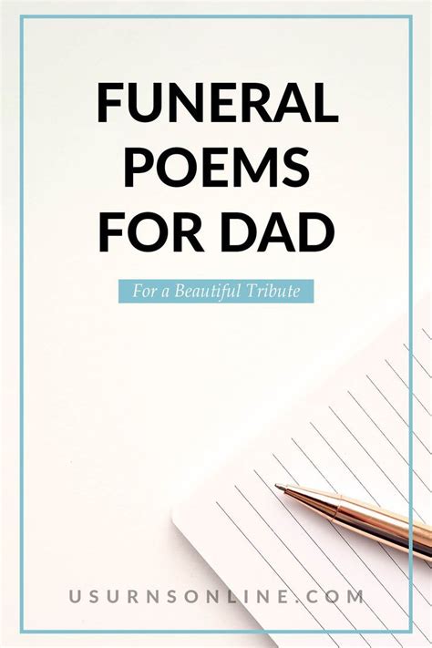 Funeral Poems for Dad: Honoring the Life of Your Beloved Father