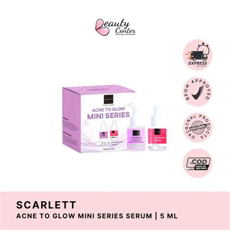 Scarlett Acne To Glow Mini Series Serum Ml Lazada Indonesia