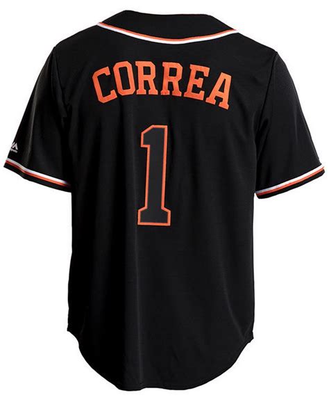 Majestic Mens Carlos Correa Houston Astros Pitch Black Jersey Macys