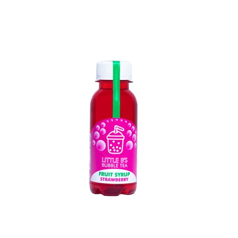 Little Bs Bubble Tea Fruit Syrup Strawberry 100ml Shop Today Get It Tomorrow