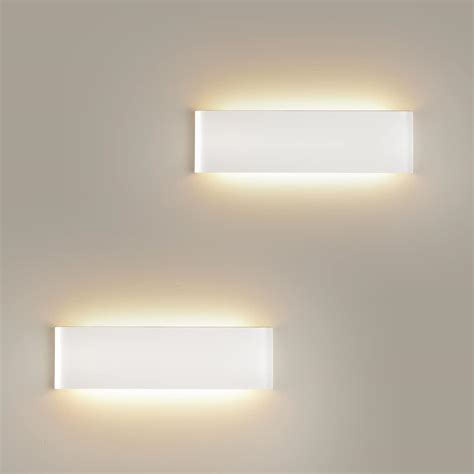 FUPE 2 Pezzi 18W Applique Da Parete Interno 3000K Applique LED Da