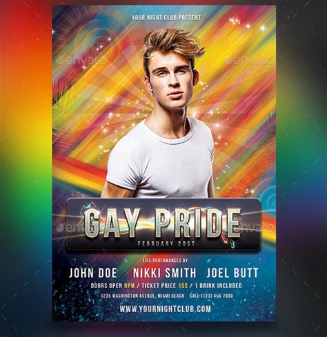 17 Gay Pride Flyer Templates Free And Premium Downloads