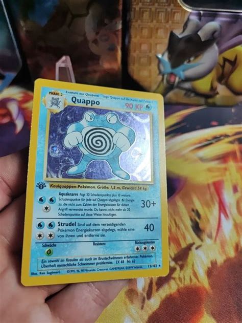 Pokemon Karte Card Quappo Poliwrath 1 Edition Base Set Kaufen Auf