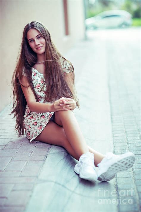 Teen Girl Outdoors Photograph By Anna Om Fine Art America