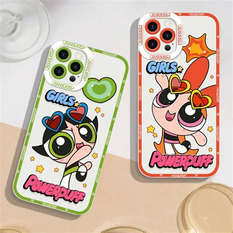 Adorável powerpuff meninas macio silicone caso para huawei p30 lite p10