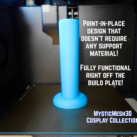 3D Printable Collapsible Sword by MysticMesh3D