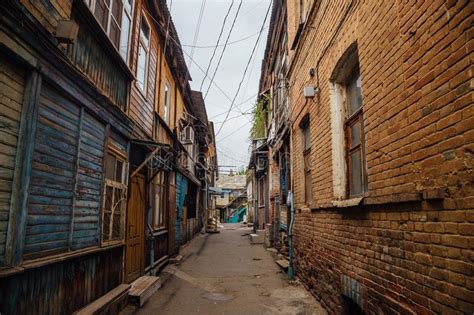 Calle Estrecha En La Vieja Pieza De La Pobreza De La Ciudad De