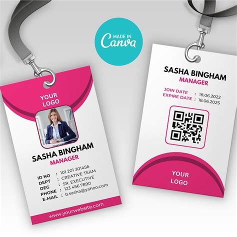 Employee Name Badge Template - Etsy