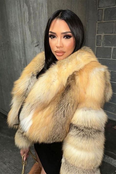 Sanya Richards Fur Fashion Crop Jacket Ross Fleece Cropped Jackets Fur Coats Passion Women