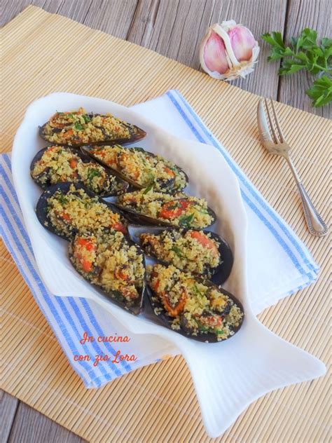 Cozze Gratinate Al Forno In Cucina Con Zia Lora