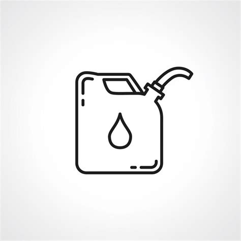 Premium Vector Petrol Canister Line Icon Jerrycan Line Icon