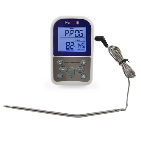 Famili Digital Food Probe Oven Thermometer Timer Temperature Sensor