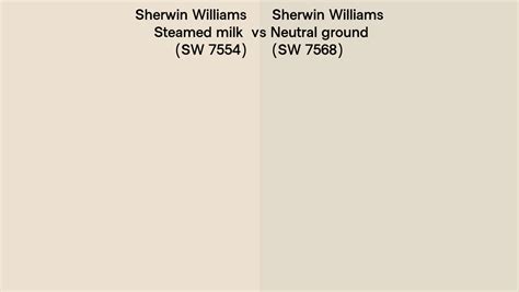 Sherwin Williams Steamed Milk Vs Neutral Ground Side By Side Comparison