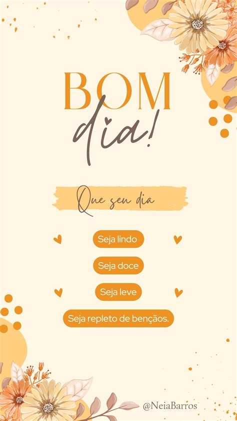 Bom Dia Flor Verde E Branco Story Do Instagram Template