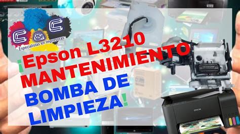 Mantenimiento EPSON L3210 a sistema de limpieza estación y