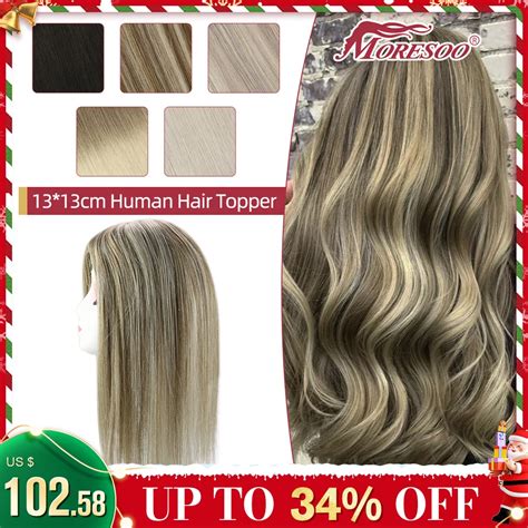 Moresoo Haar Topper 100 Echte Menschliche Haar Clip In Extensions