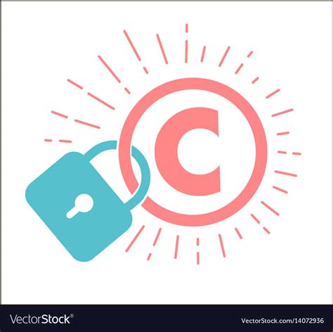 Concept of protection of copyright Royalty Free Vector Image