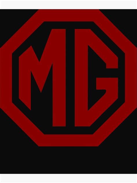 "MG Car Logo Merchandise" Poster for Sale by BenMahlichh | Redbubble