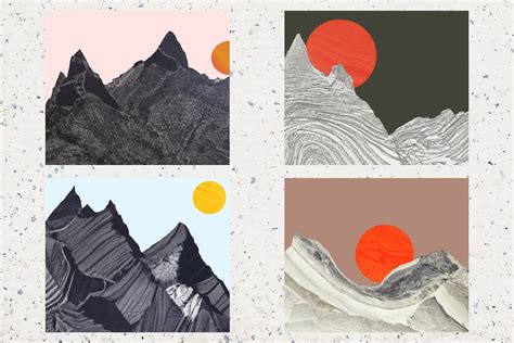 Mountains - Abstract Landscapes - Design Cuts