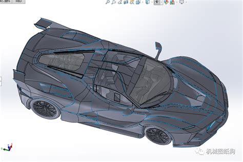 【汽车轿车】ferrari Fxx K法拉利跑车简易模型3d图纸 Solidworks设计 汽车 仿真秀干货文章