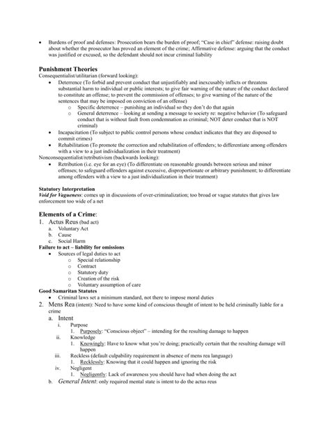 Crim Law Final Outline