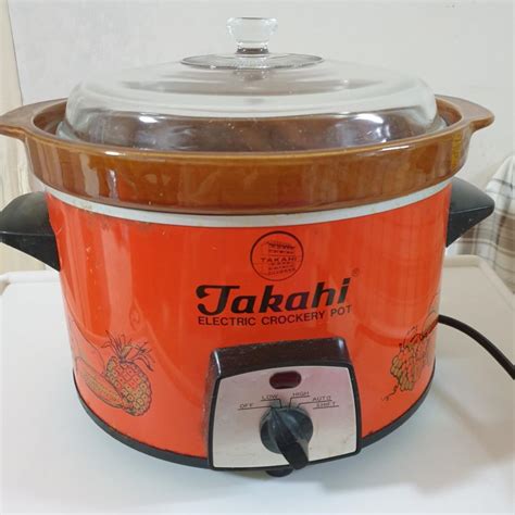 Large TAKAHI Electric Crockery Pot Slow Cooker Furniture Home