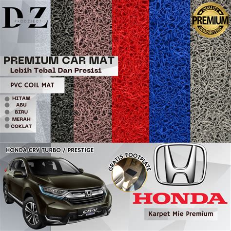 Jual Karpet Mobil Honda Crv Turbo Prestige Coil Mat Mie Bihun Aksesoris