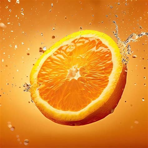 Premium Photo Fresh Orange Fruit And Juice Splash