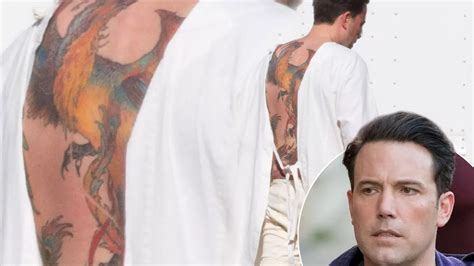 Ben Affleck Reveals Huge Phoenix Tattoo Covering His Whole Back And It