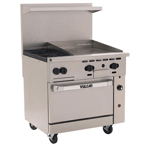 Vulcan S B Gt Burner Gas Range W Griddle Standard Oven