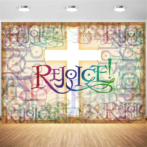 Amazon 15x10ft Jesus Cross Backdrop Christ Rejoice Church