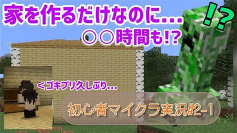 【マインクラフト】家を作るのに 時間もかかったらしいです【初心者マイクラ実況】 Minecraft Summary マイクラ動画