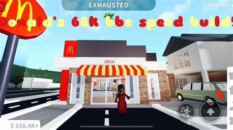 Mcdonalds 68k Bloxburg Speedbuild Youtube