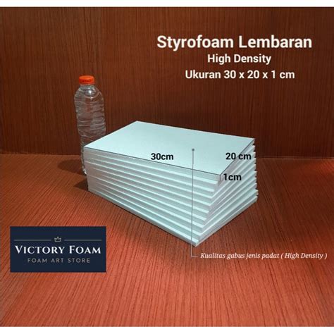 Jual Styrofoam Lembarangabus Lembaran Ukuran 30x20x1cm 10pcs