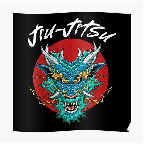 Brazilian Jiu Jitsu Dragon Bjj Mma Grappling Poster For Sale By