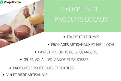 Produits Locaux Exemples Et Avantages