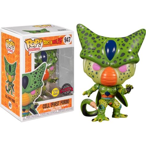 Funko Pop Animation Dragon Ball Z Cell First Form Edi O Especial Glow