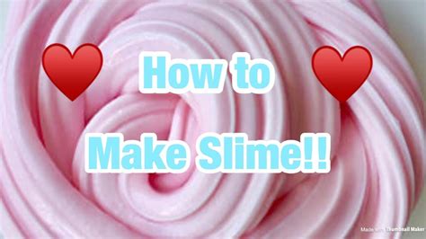 Easy How To Make Slime For BEGINNERS YouTube