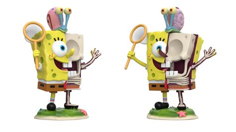 XXRAY Plus SpongeBob SquarePants By Jason Freeny X Mighty Jaxx Vinyl