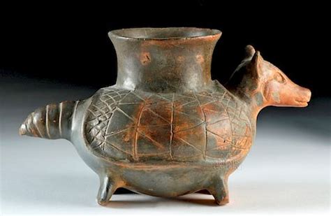 Maya Plumbate Pottery Armadillo Vessel Sold At Auction On 24th January