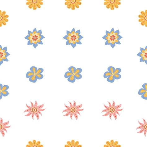 Premium Vector Seamless Pattern With Vintage Flowers Floral Background