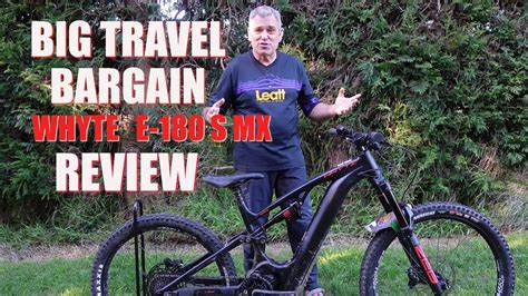 Big travel bargain. Whyte E-180 S MX Review. - YouTube