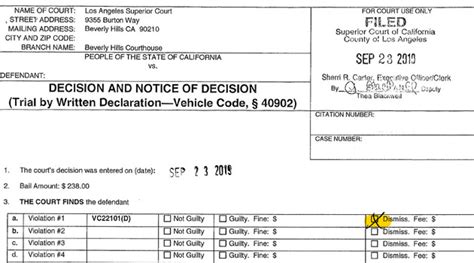 How To Fight Traffic Tickets In California Using Trial By Declaration