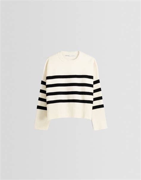 Round Neck Sweater Bsk Teen Bershka