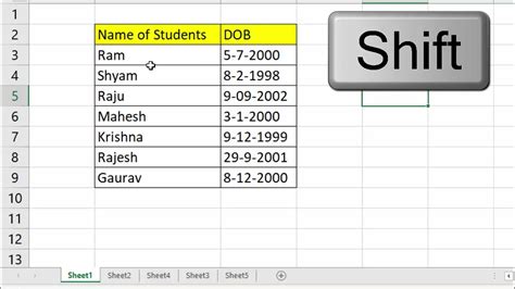 Short Cut Way To Select Data From Different Sheets In Microsoft