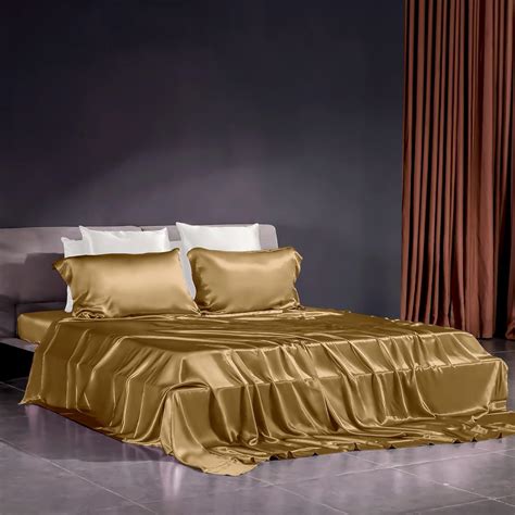 Amazon Thxsilk Momme Silk Sheet Set Pcs A Silk Bed Sheets