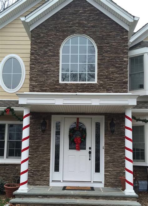 Candy Cane Columns Front Porch Christmas Decor Christmas Columns